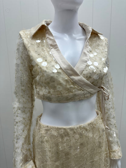 Sequin Long Sleeve 2 Piece Set