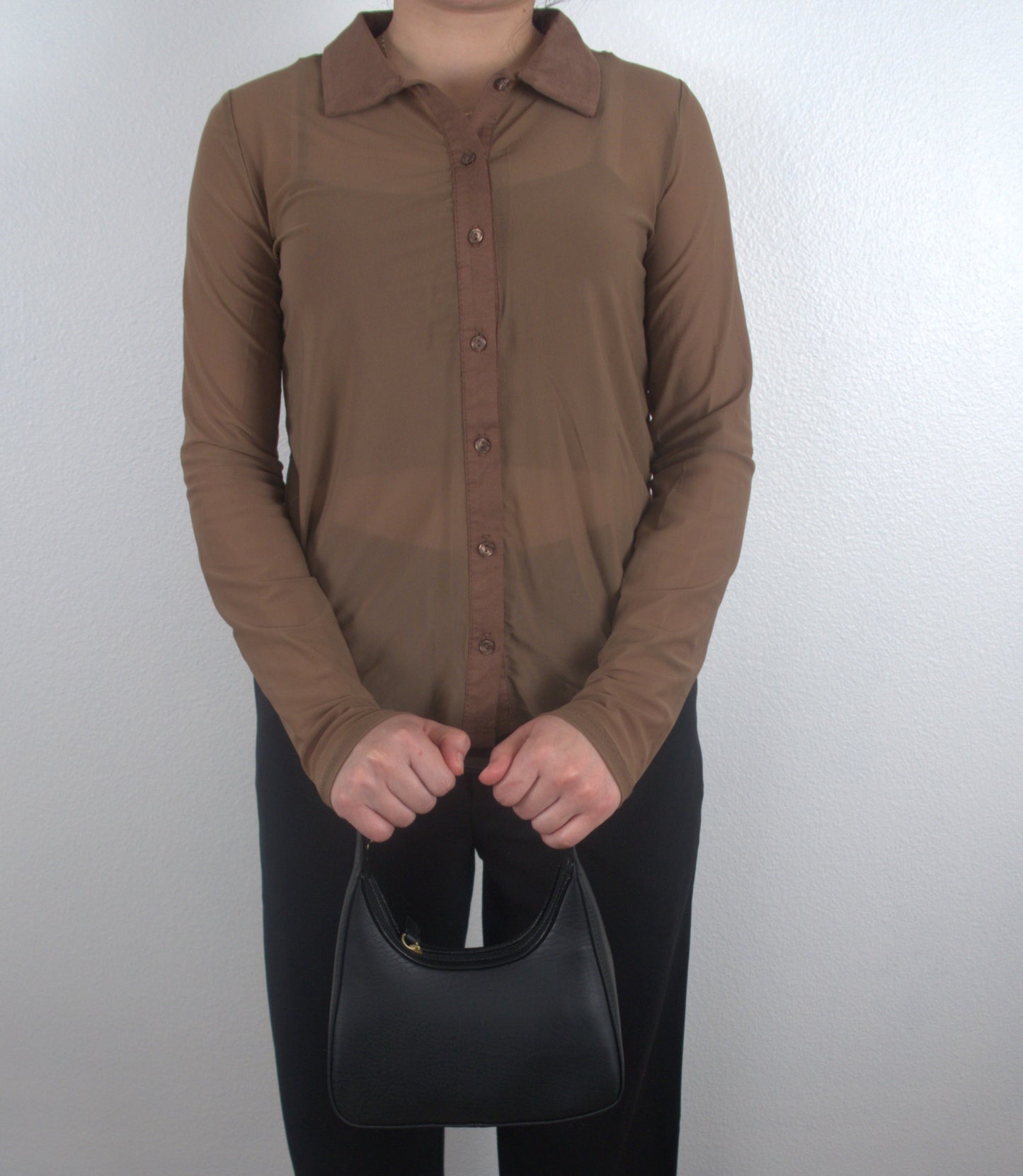 The Sheer Button Down Top