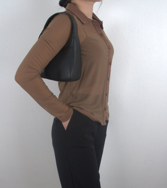 The Sheer Button Down Top