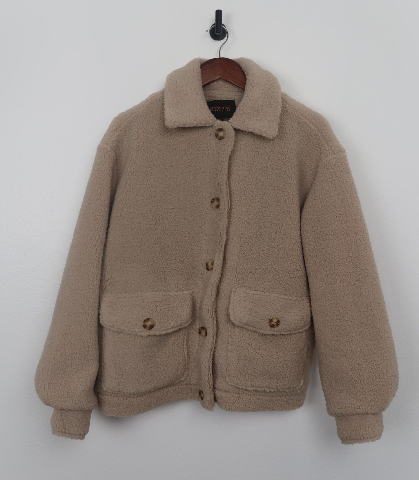 The Teddy Faux Sherpa Button Down Jacket