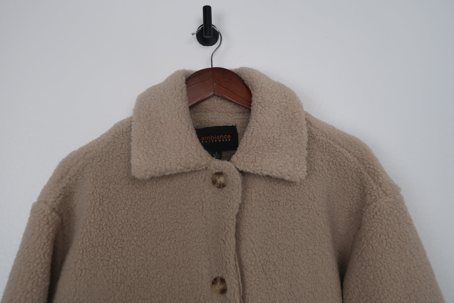 The Teddy Faux Sherpa Button Down Jacket