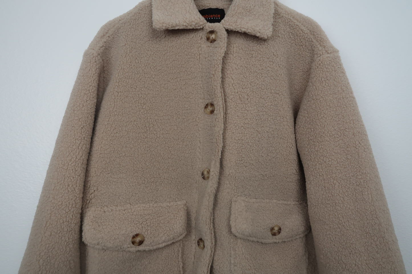 The Teddy Faux Sherpa Button Down Jacket