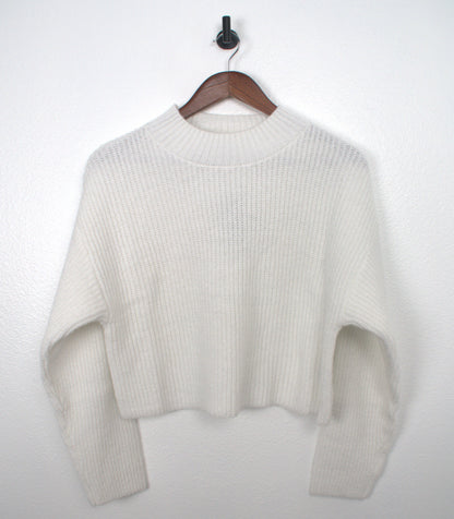 The Sweet Cropped Knit Sweater