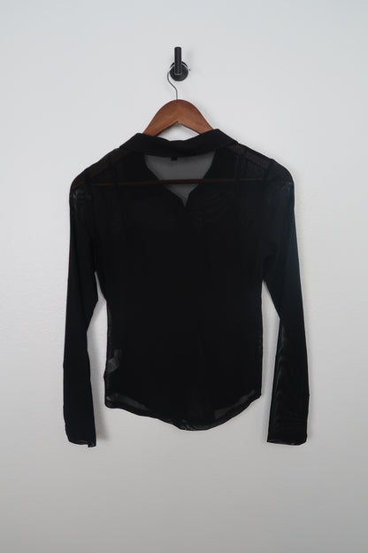 The Sheer Button Down Top