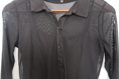 The Sheer Button Down Top