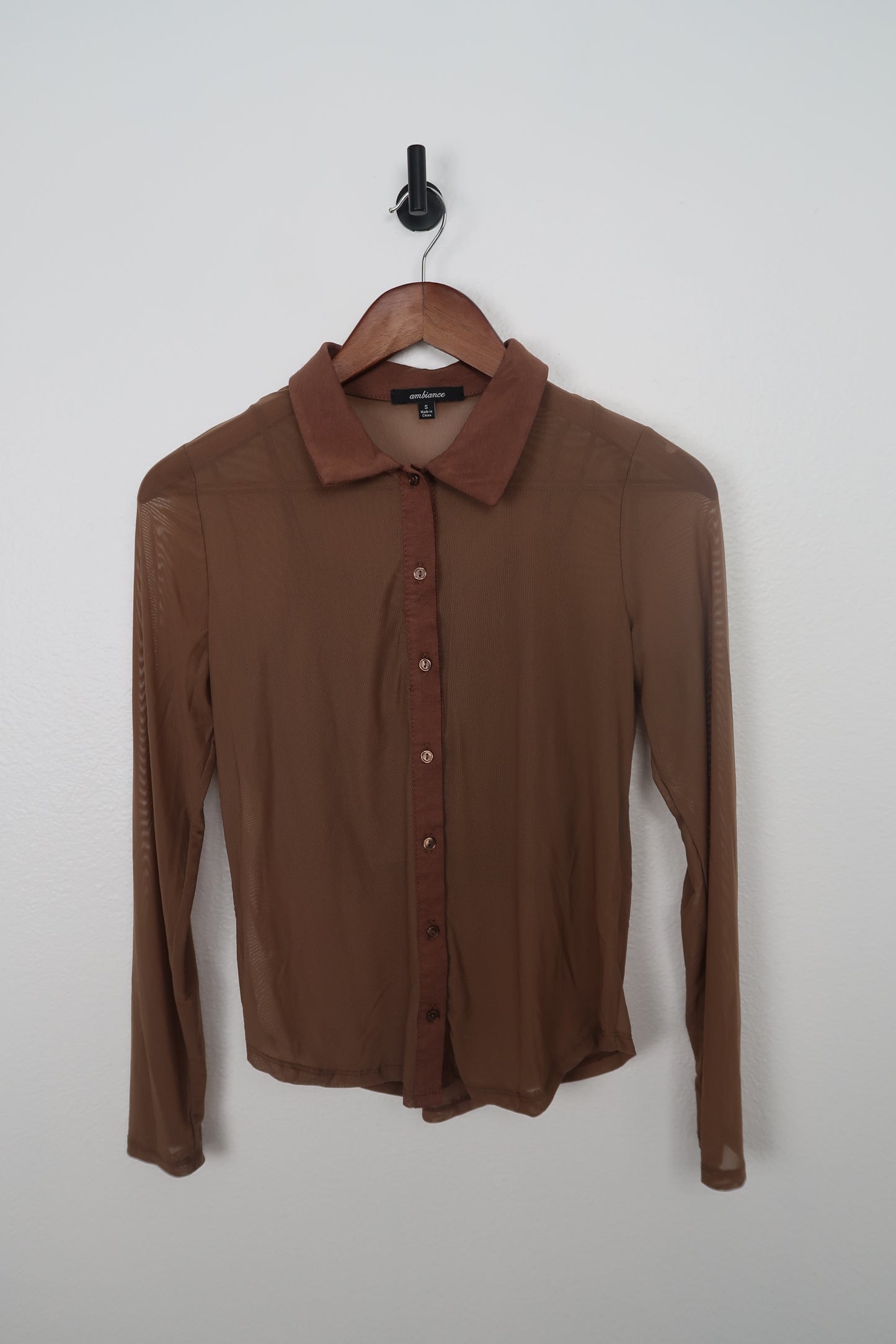 The Sheer Button Down Top
