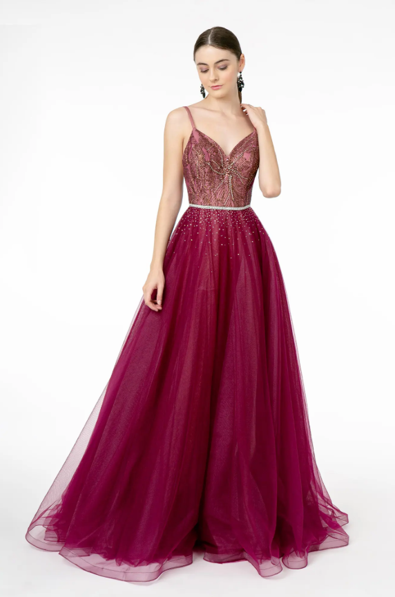 Burgundy Ball Gown