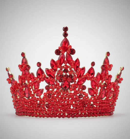 Large Red Gold Quince Crown