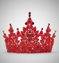 Large Red Gold Quince Crown