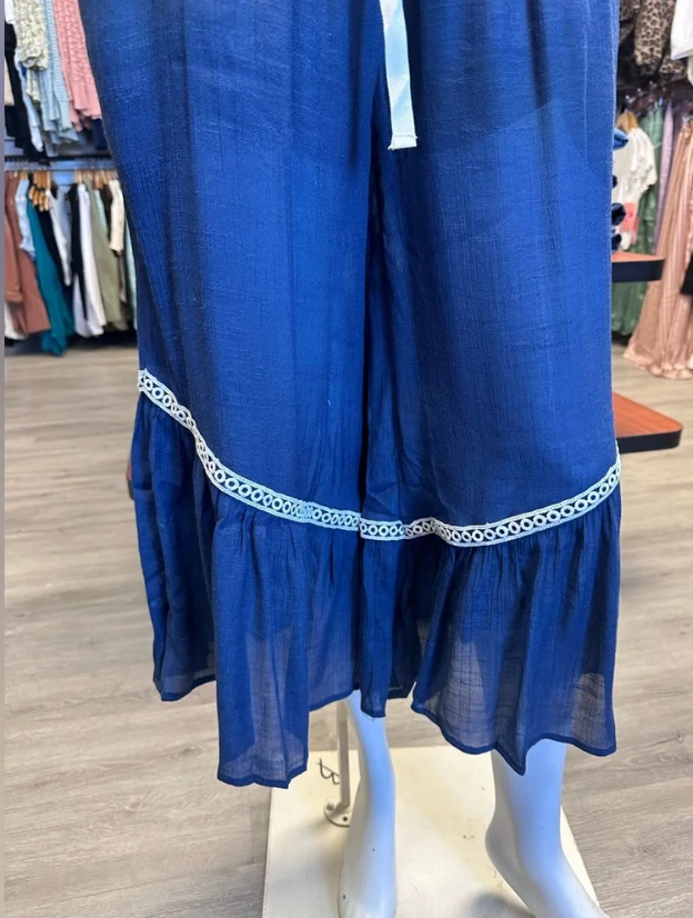 Umgee Blue Boho Capri