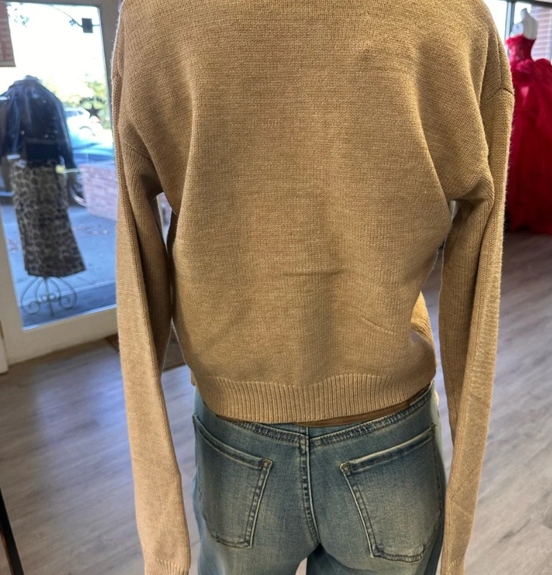 Brown Teddy Cardigan