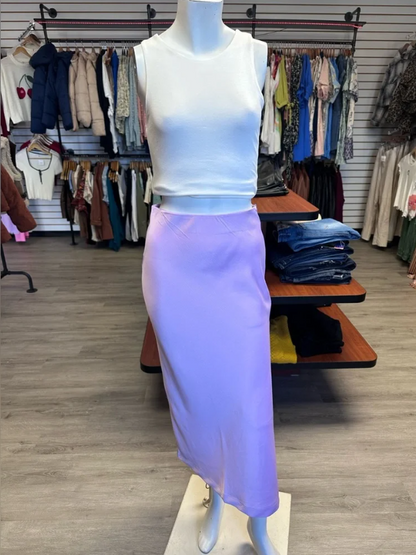Umgee Lavender Midi Skirt