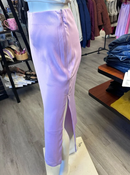Umgee Lavender Midi Skirt