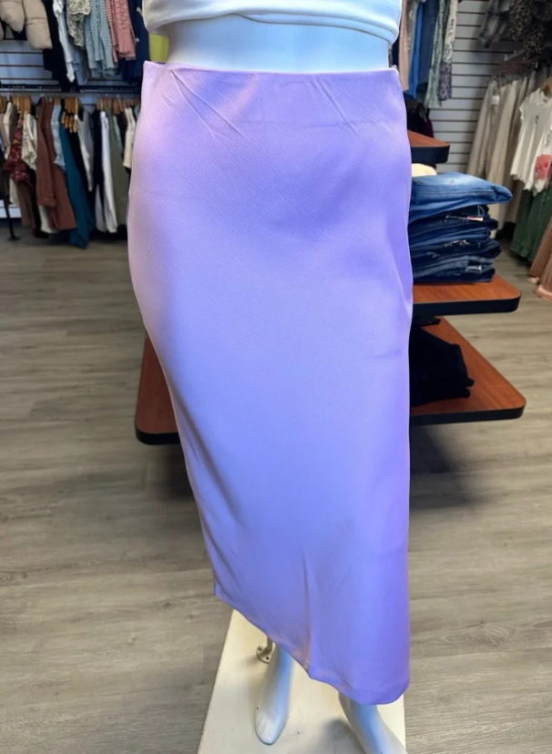 Umgee Lavender Midi Skirt