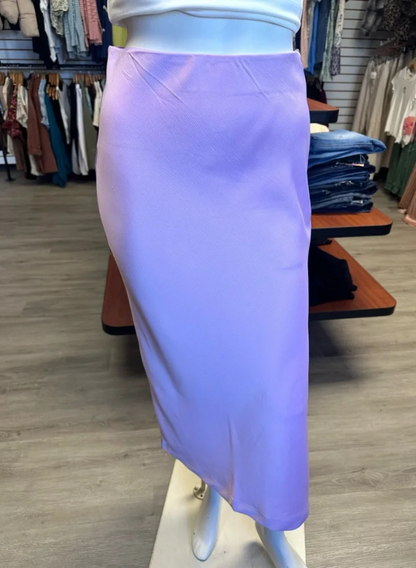Umgee Lavender Midi Skirt