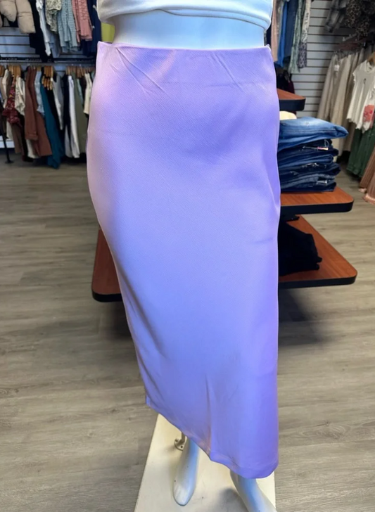 Umgee Lavender Midi Skirt