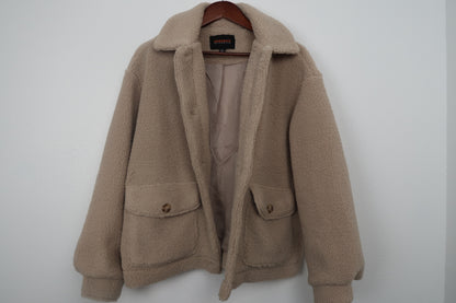 The Teddy Faux Sherpa Button Down Jacket