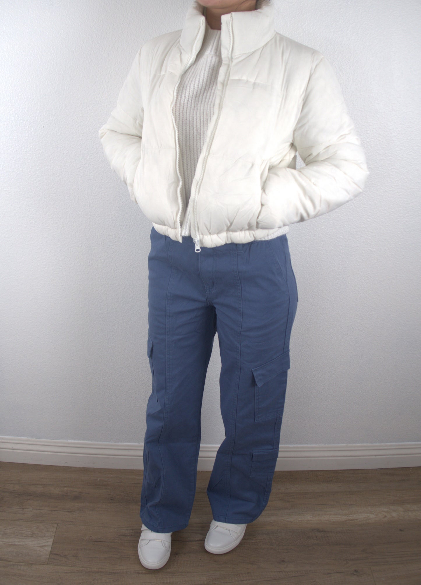 The Snow Queen White High Neck Puffer Jacket