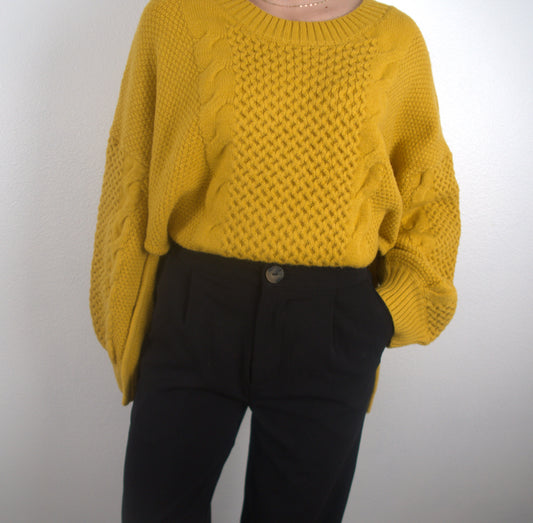 The Honey Pot Knit Mustard Sweater