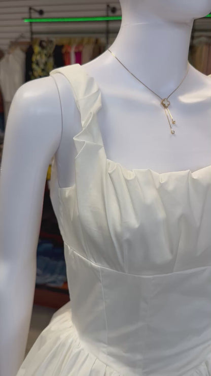 White Mini Bubble Dress