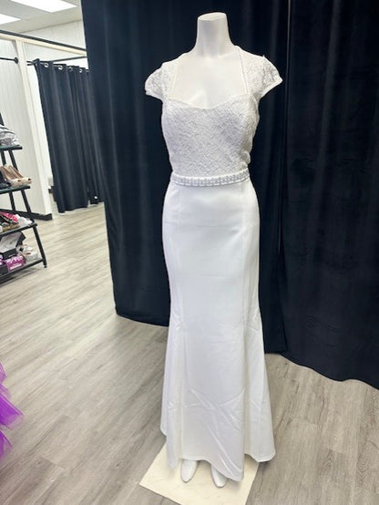 Cap Sleeve Sweetheart Mermaid Style Wedding Dress