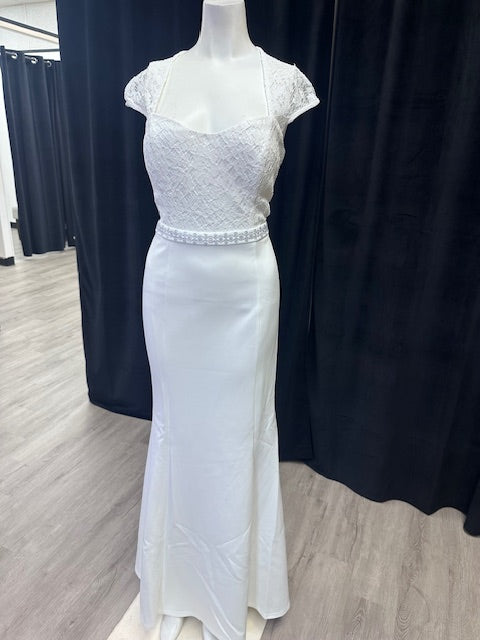 Cap Sleeve Sweetheart Mermaid Style Wedding Dress