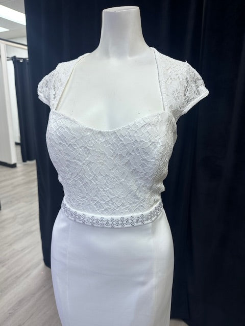 Cap Sleeve Sweetheart Mermaid Style Wedding Dress