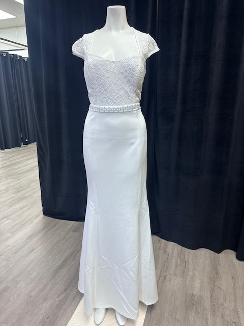 Cap Sleeve Sweetheart Mermaid Style Wedding Dress
